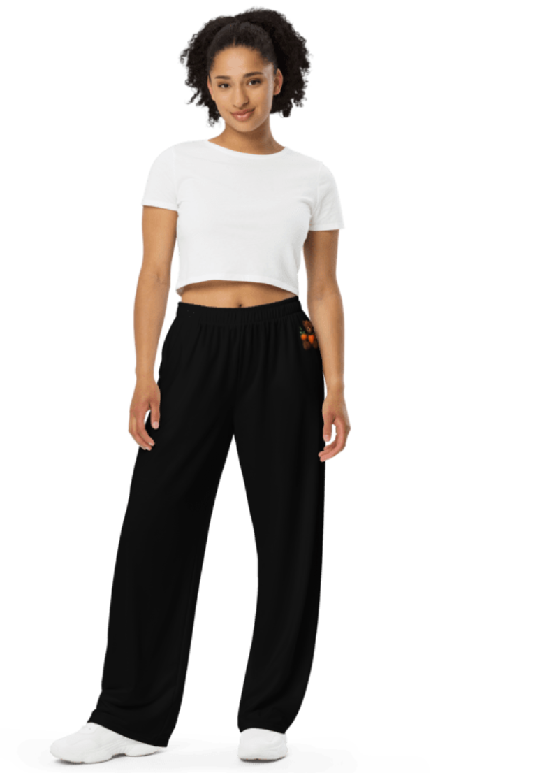 Womens Wide Leg Personality Yoga Pants