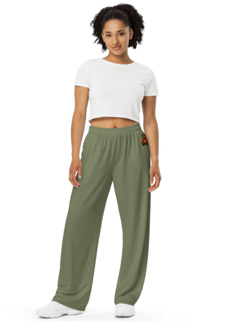 Womens Wide Leg Personality Yoga Pants
