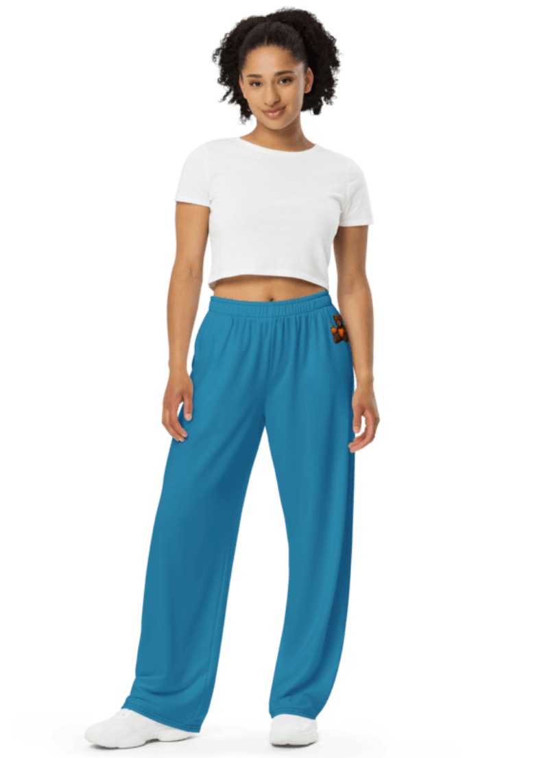 Womens Wide Leg Personality Yoga Pants