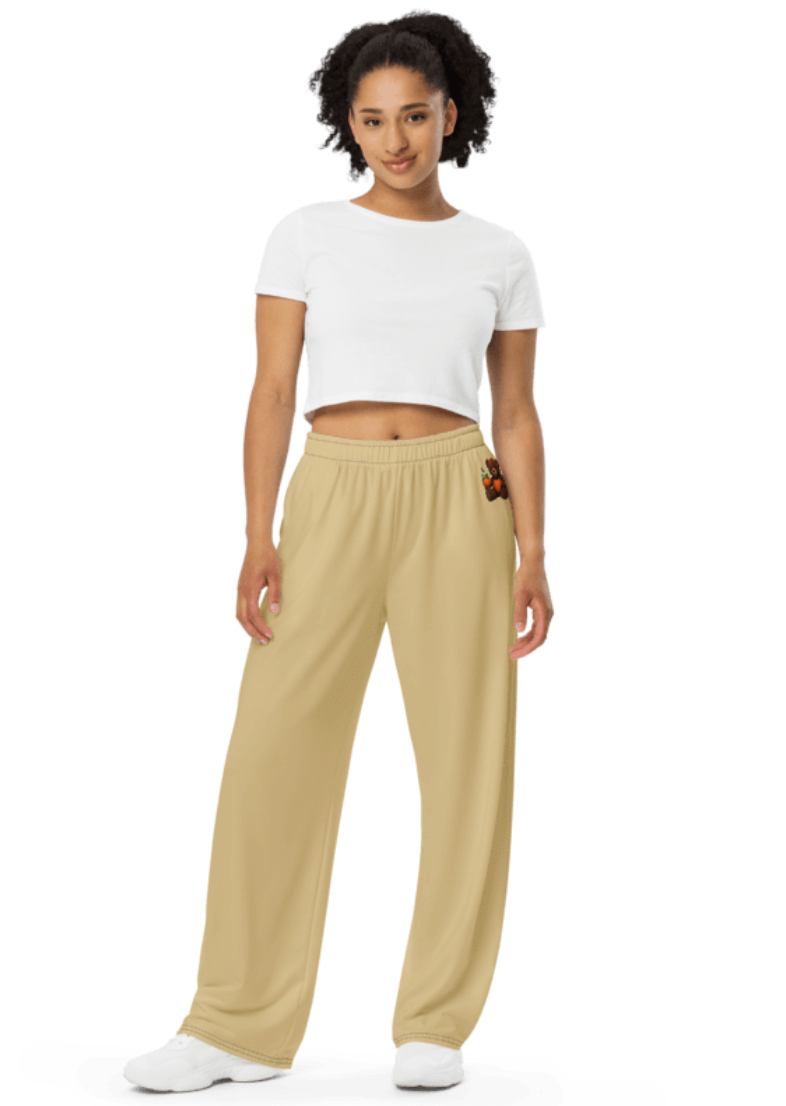 Womens Wide Leg Personality Yoga Pants
