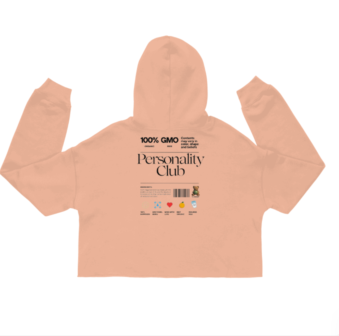 Womens Personality + Crop Hoodie