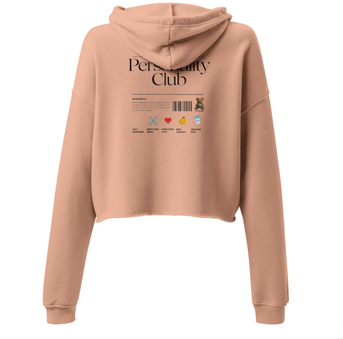 Womens Personality + Crop Hoodie