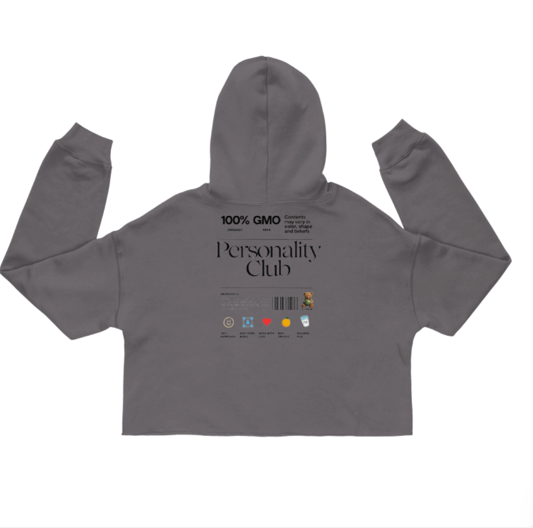 Womens Personality + Crop Hoodie