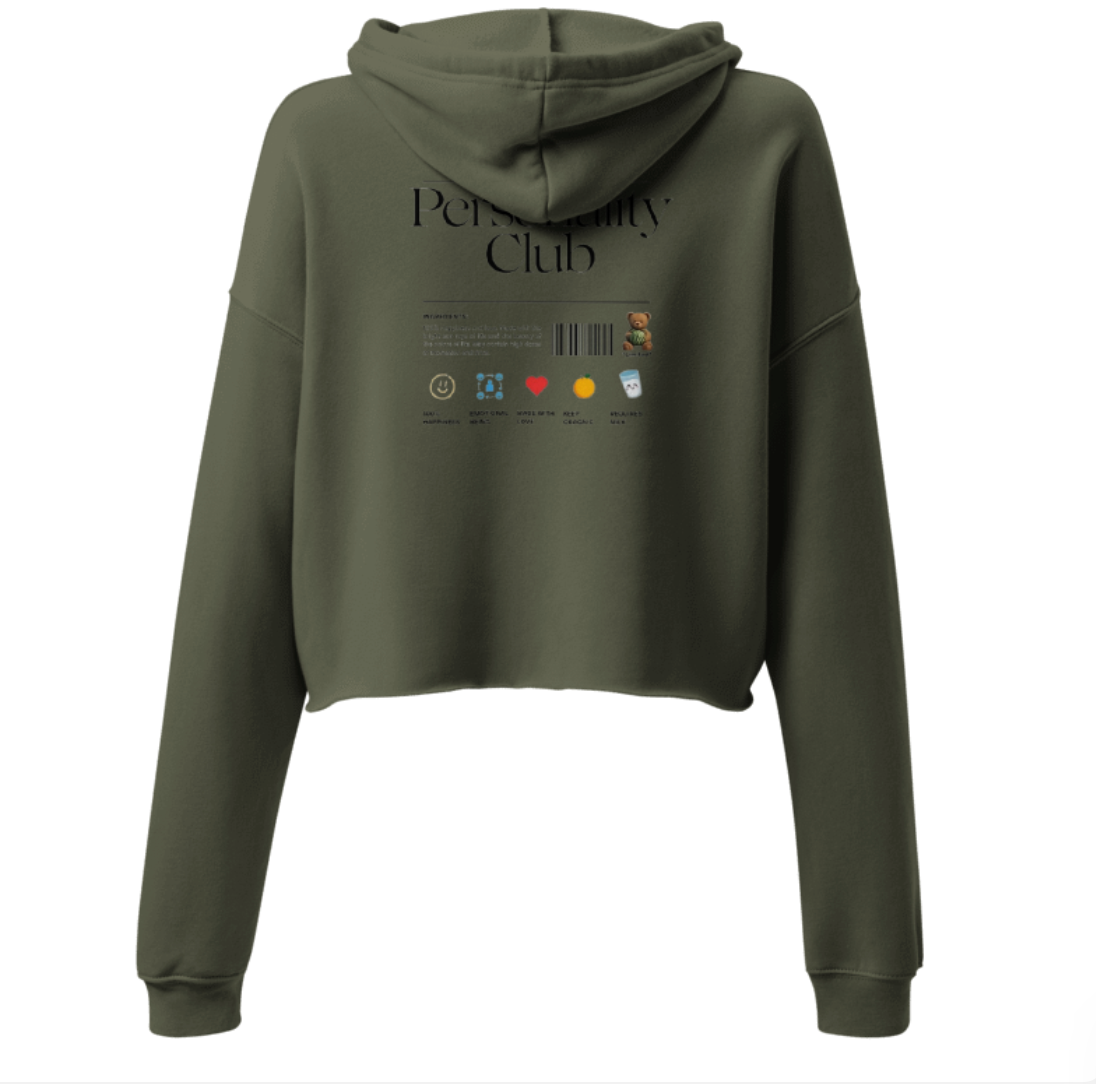 Womens Personality + Crop Hoodie