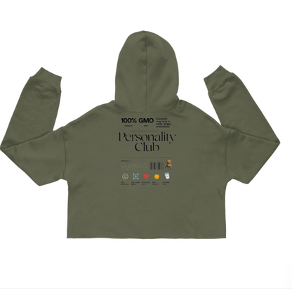 Womens Personality + Crop Hoodie