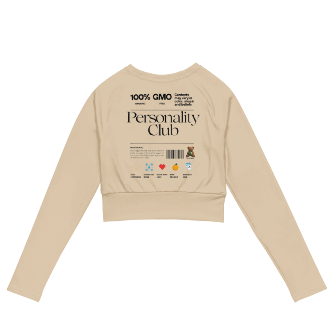Womens Personality + Running Crop Sweater