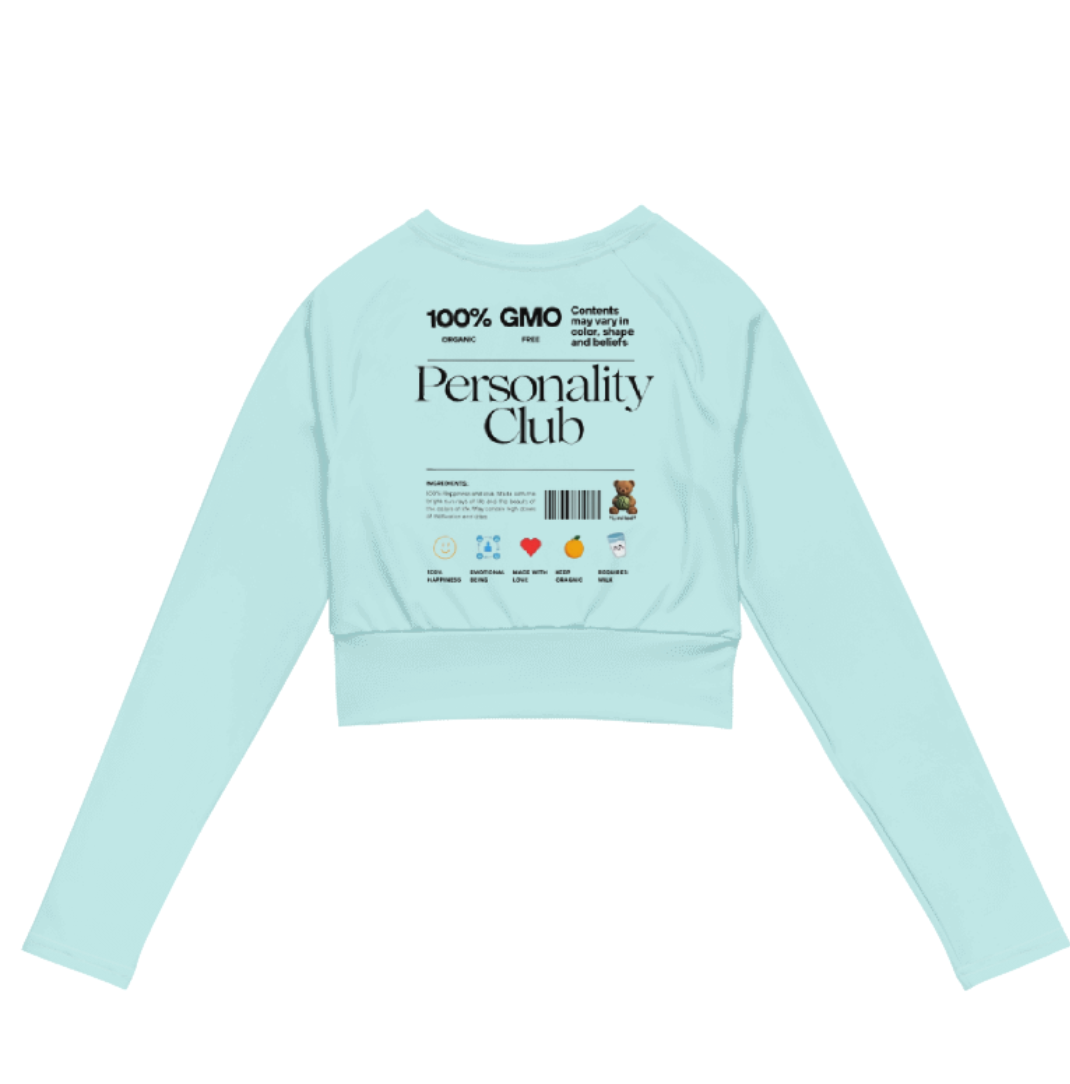Womens Personality + Running Crop Sweater