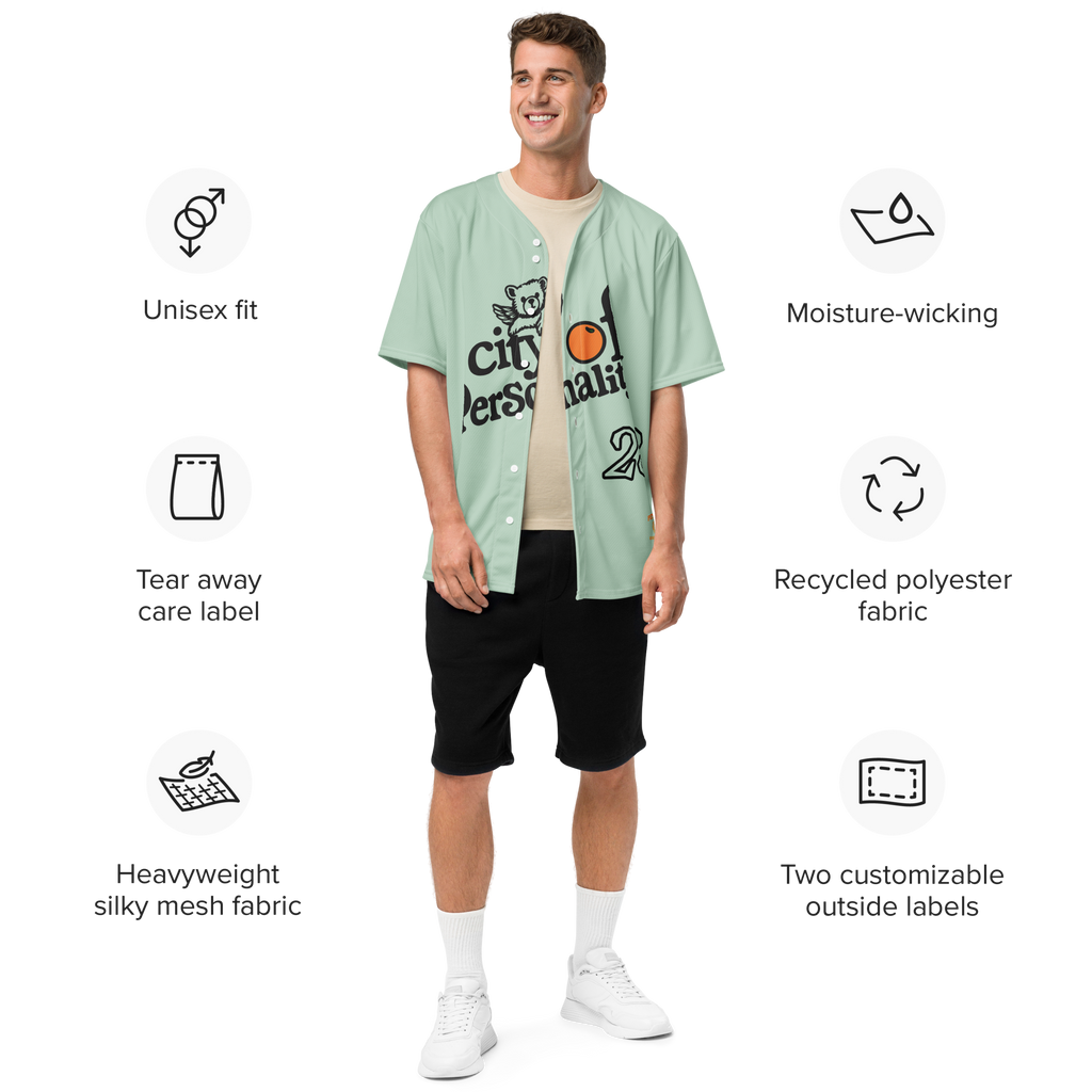 City Of Personality Baseball Jersey