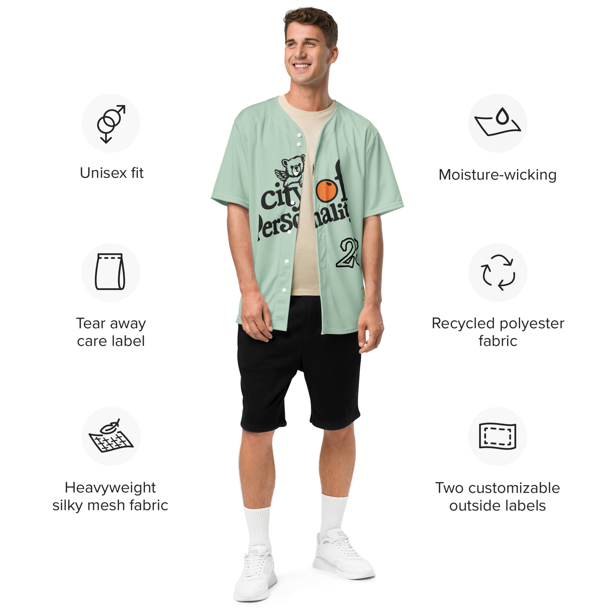 City Of Personality Baseball Jersey