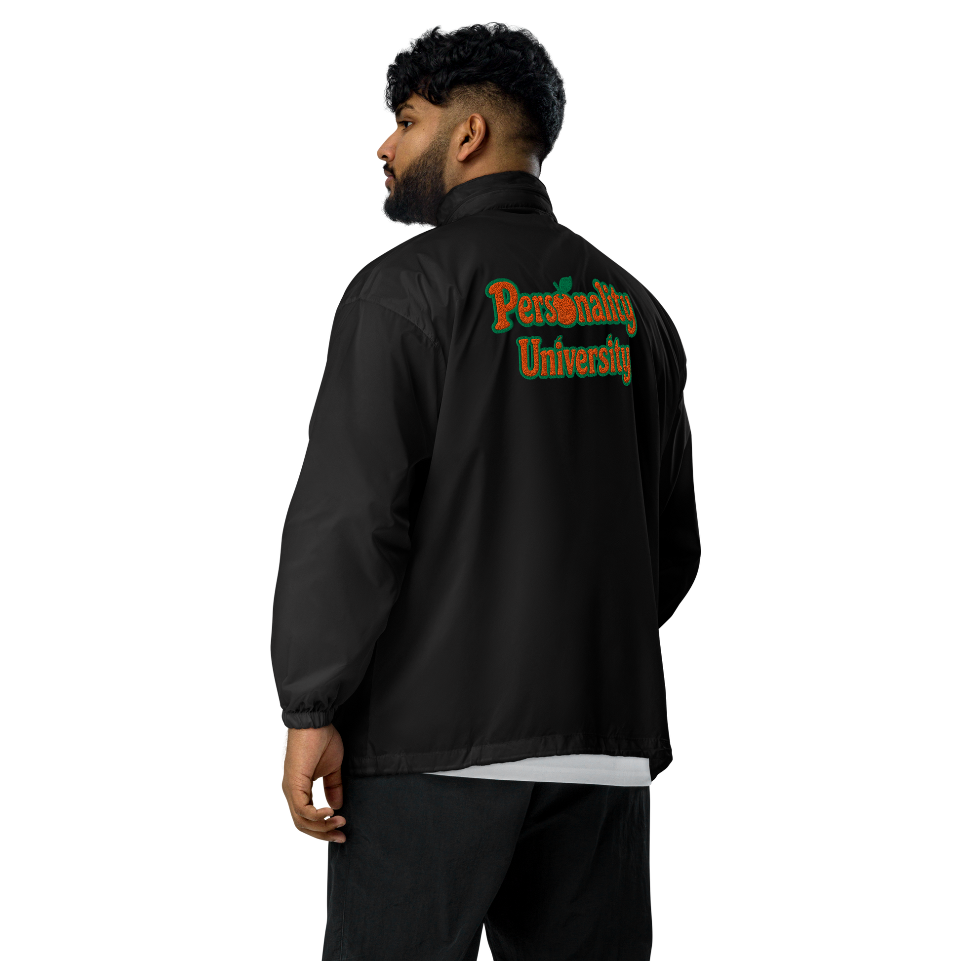 Personality University Zip Up Windbreaker