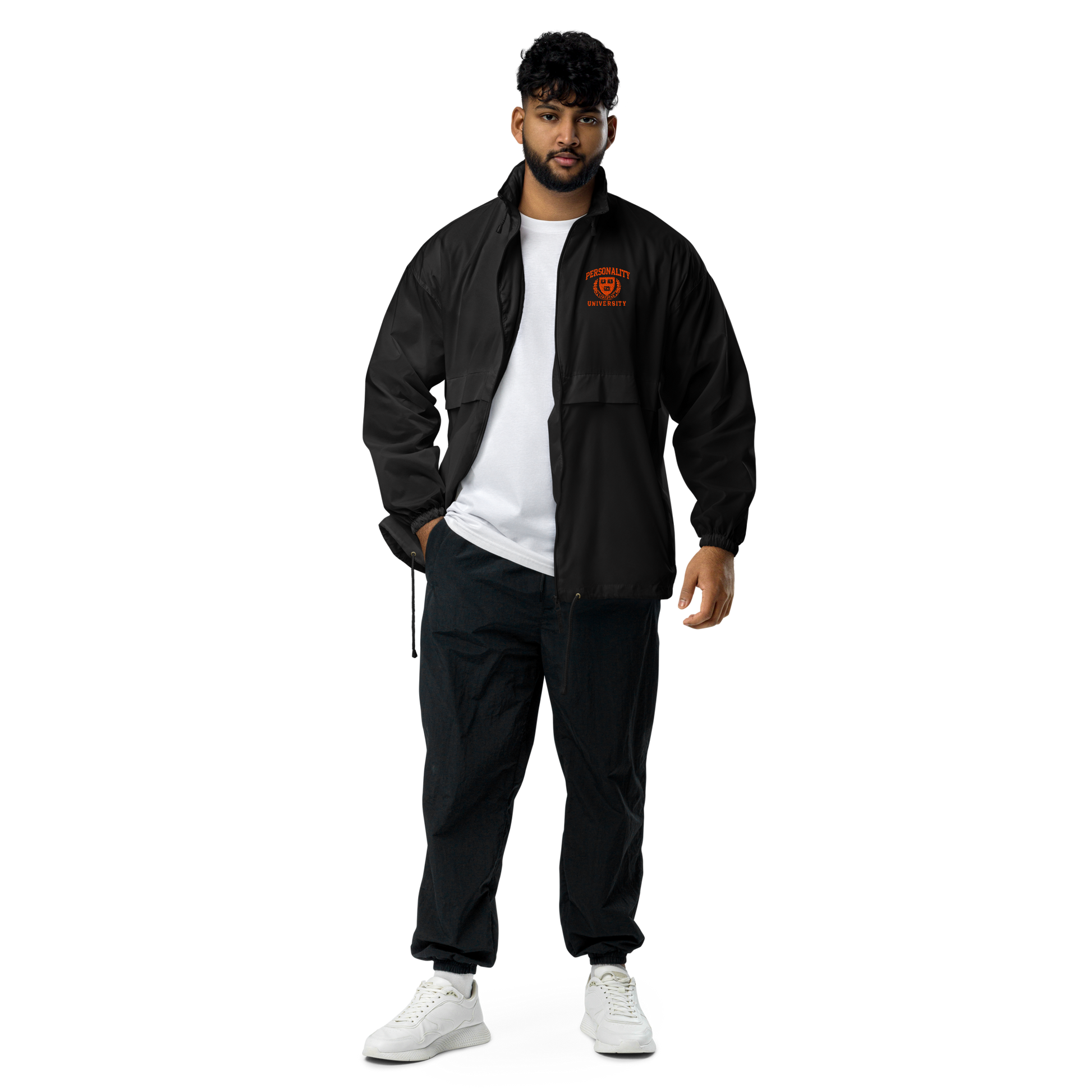 Personality University Zip Up Windbreaker