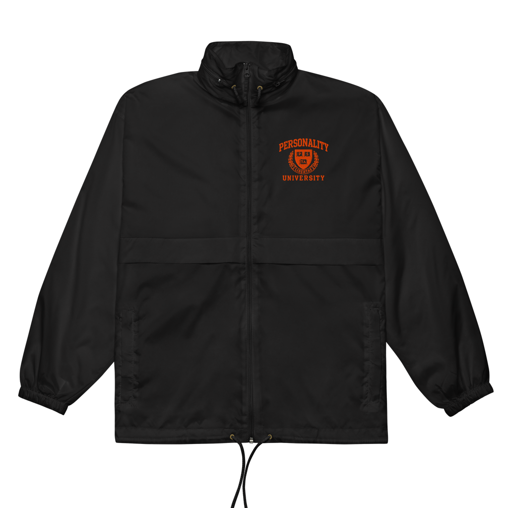 Personality University Zip Up Windbreaker