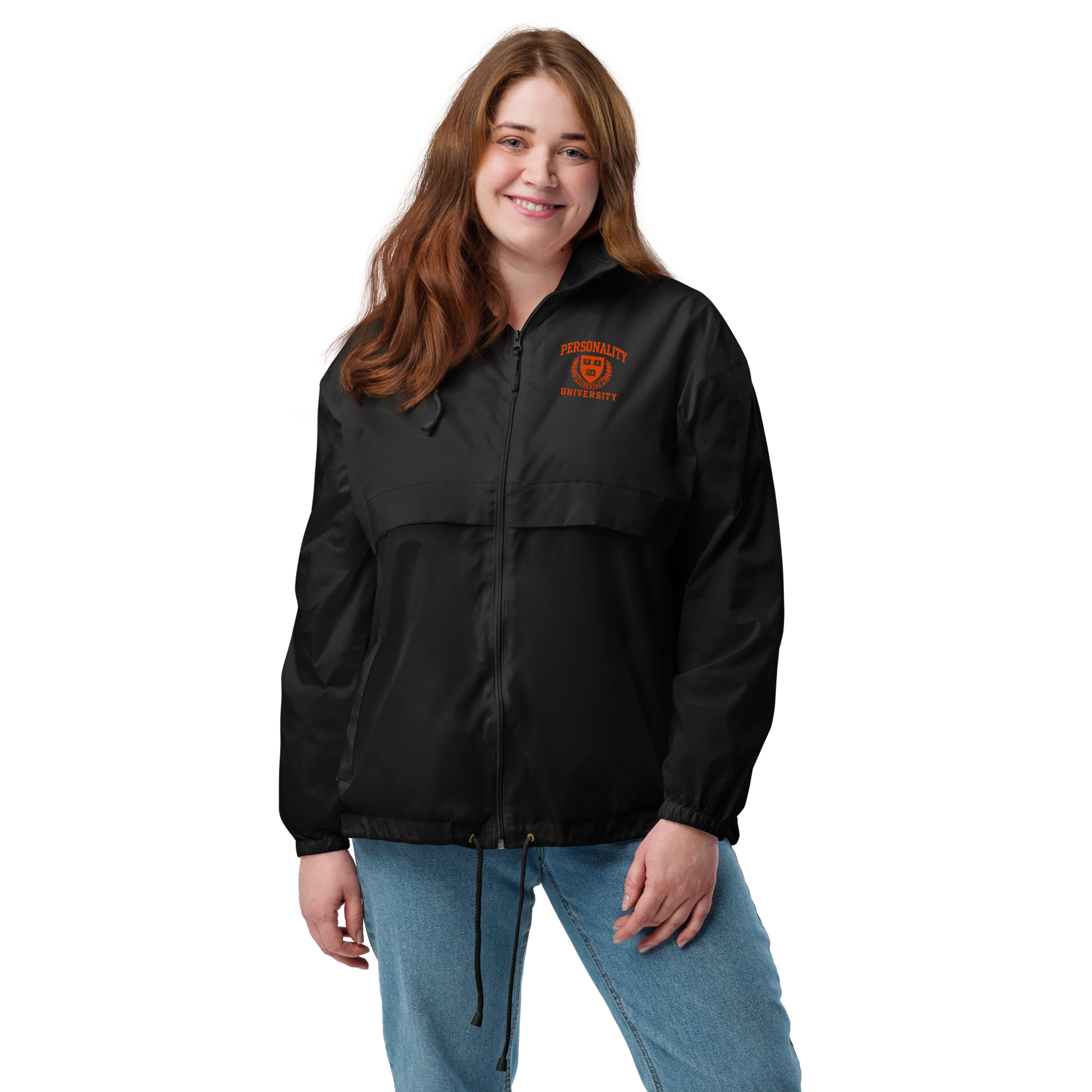 Personality University Zip Up Windbreaker