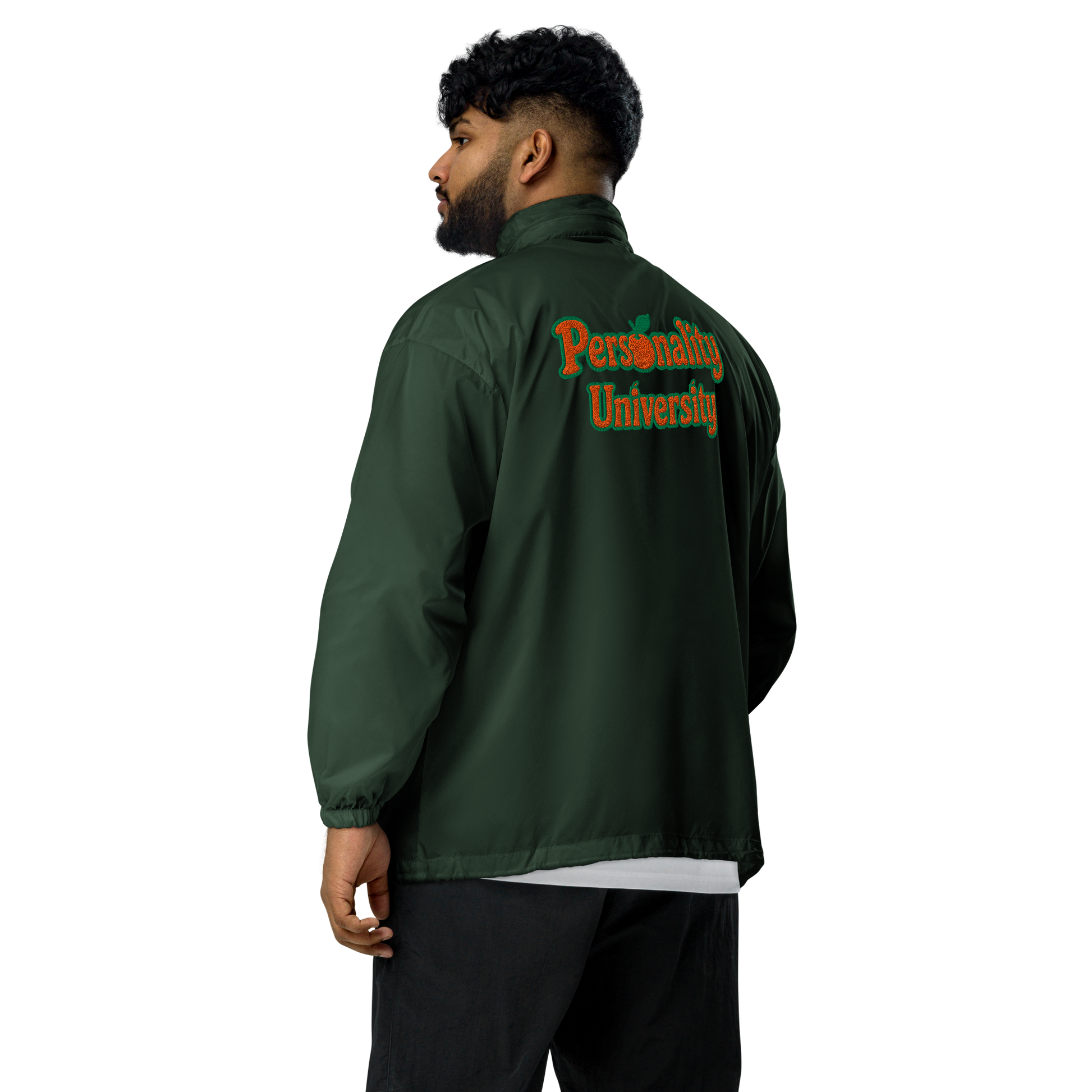 Personality University Zip Up Windbreaker