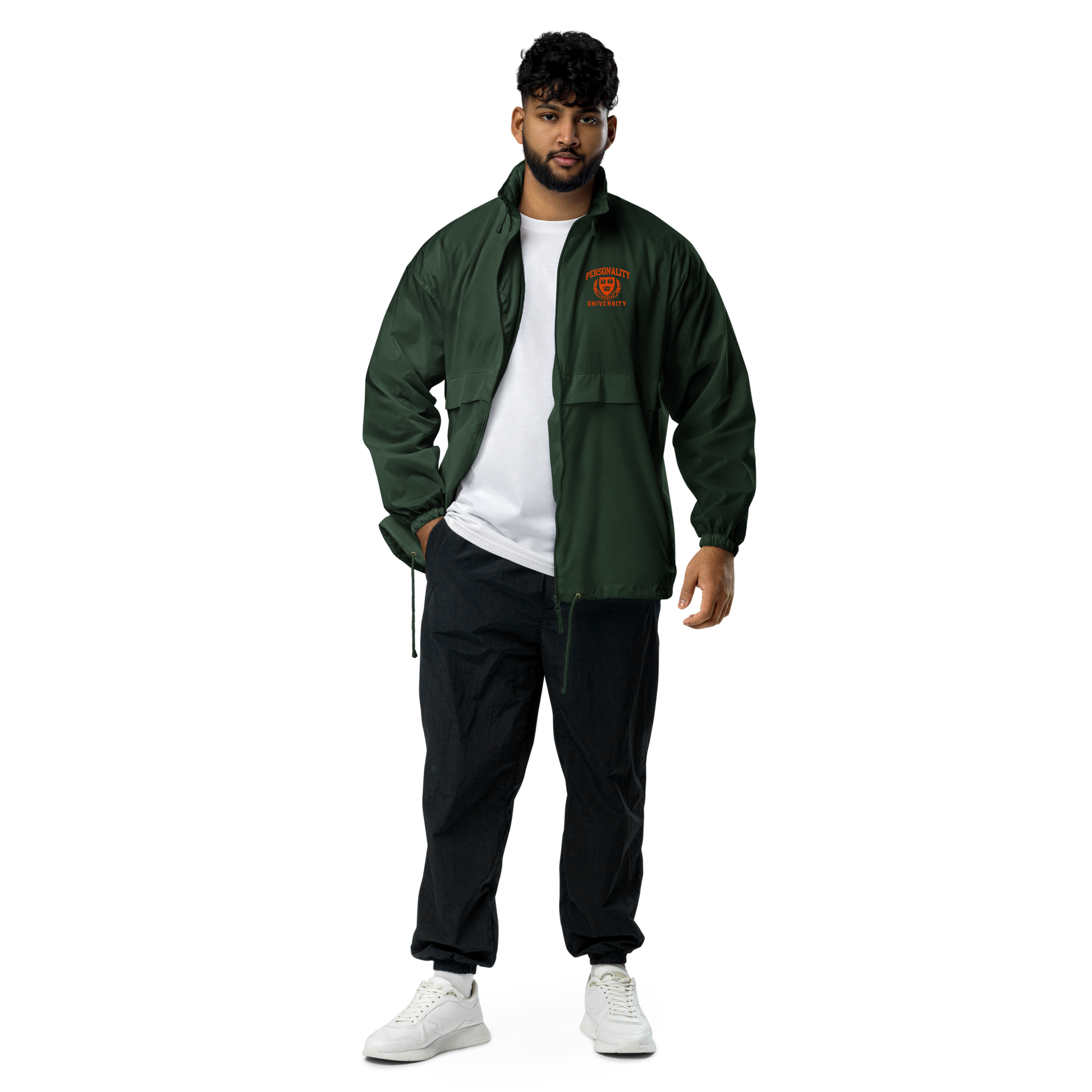 Personality University Zip Up Windbreaker