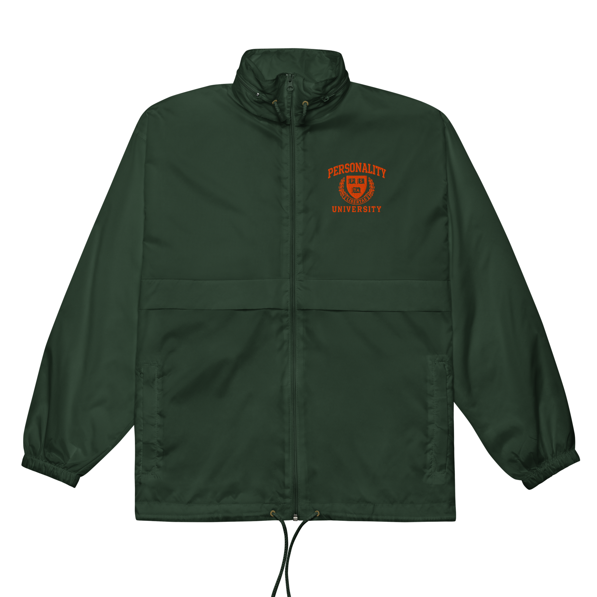 Personality University Zip Up Windbreaker