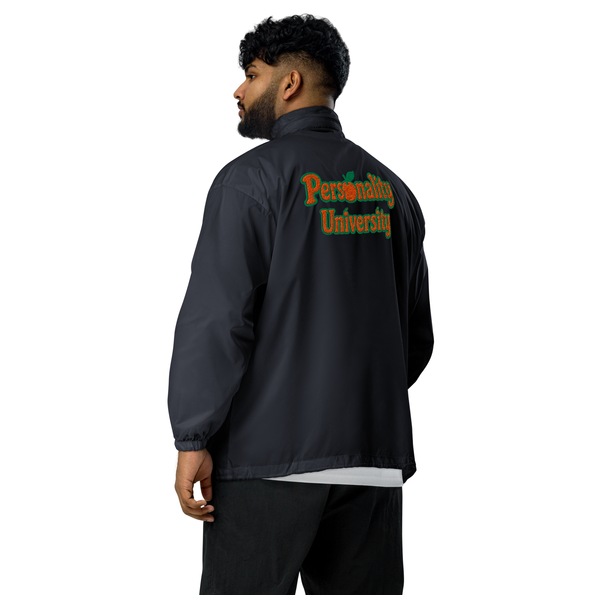 Personality University Zip Up Windbreaker