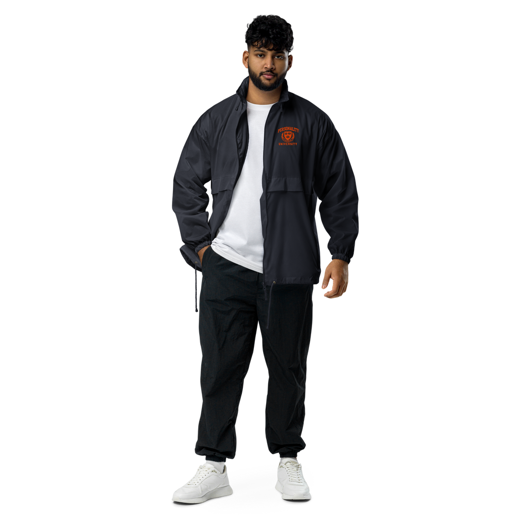 Personality University Zip Up Windbreaker