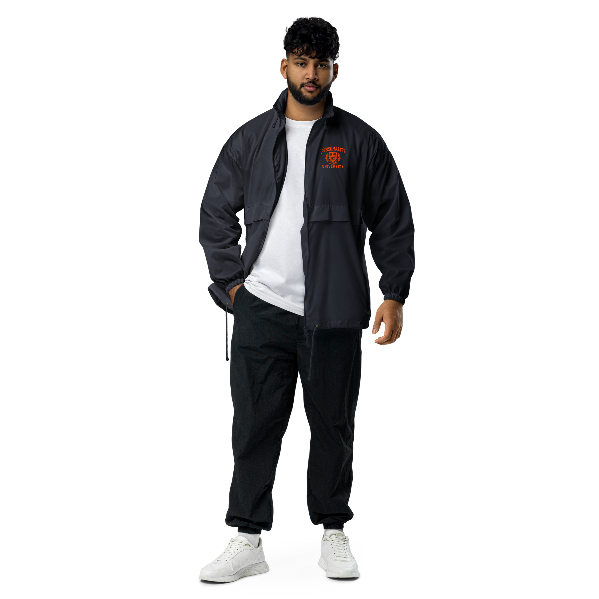 Personality University Zip Up Windbreaker