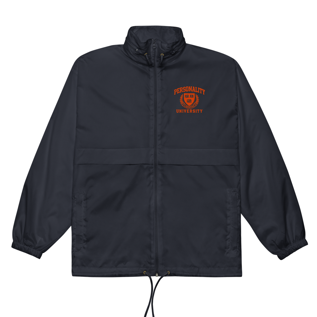 Personality University Zip Up Windbreaker