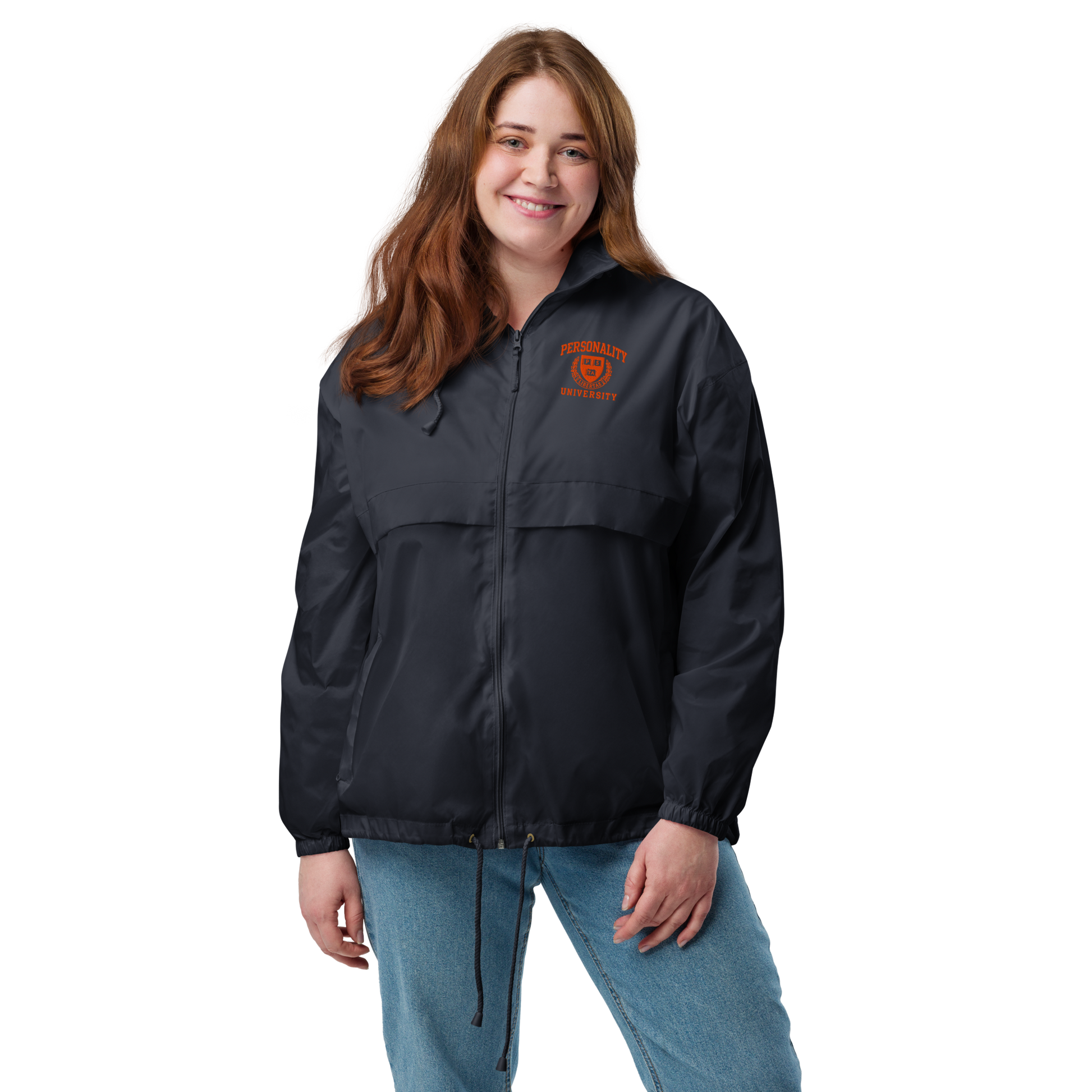 Personality University Zip Up Windbreaker