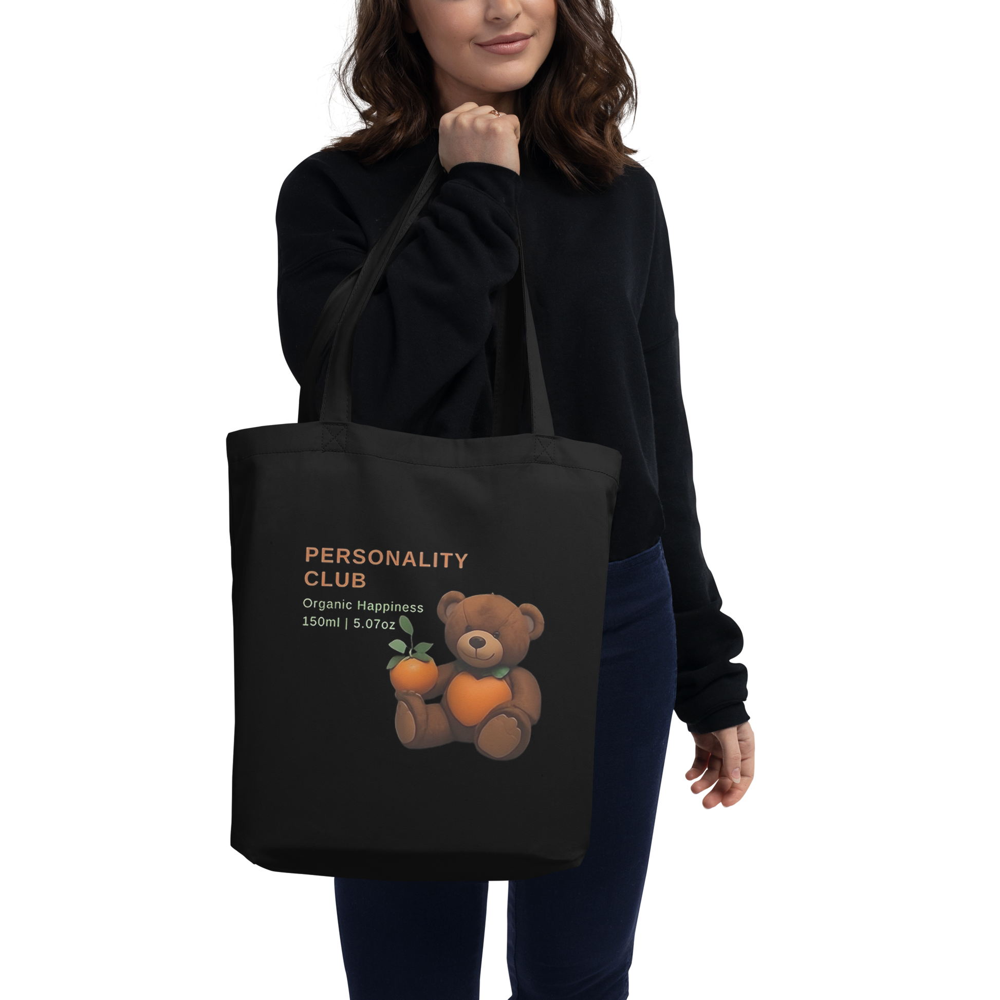 【GLOWNY】25SS★ TEDDY CLUB TOTE BAG GLOWNY] TEDDY CLUB TOTE BAG (BLACK) – SellerWork