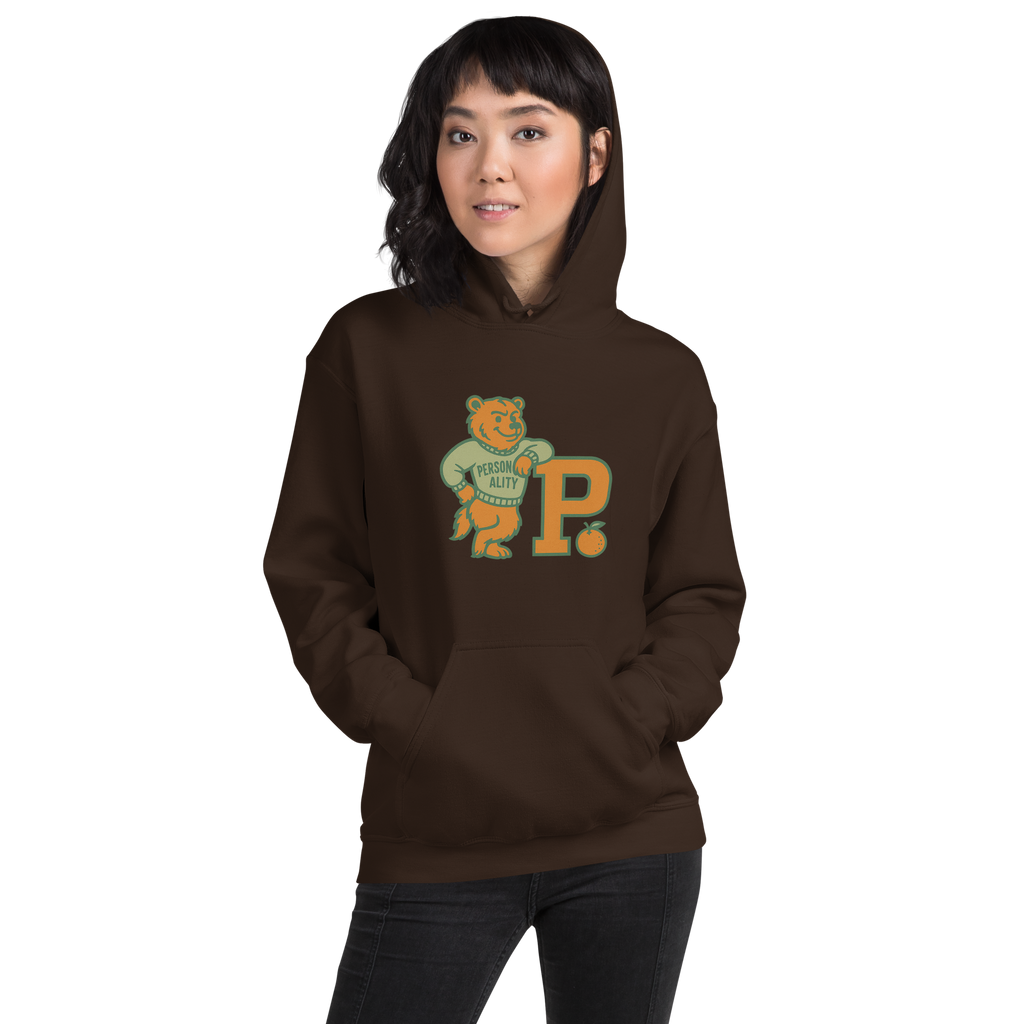 Personality University Bear Hoodie