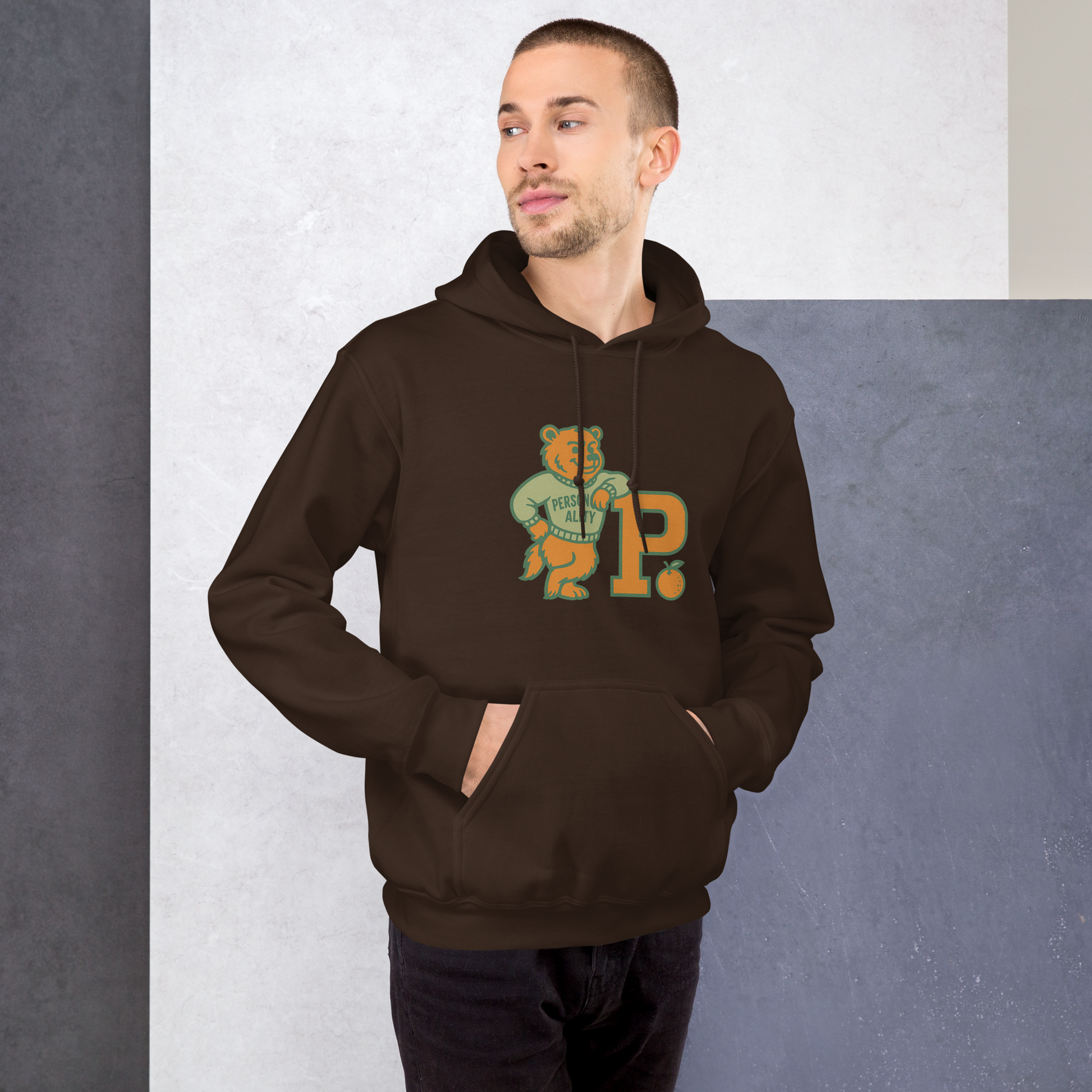 Personality University Bear Hoodie