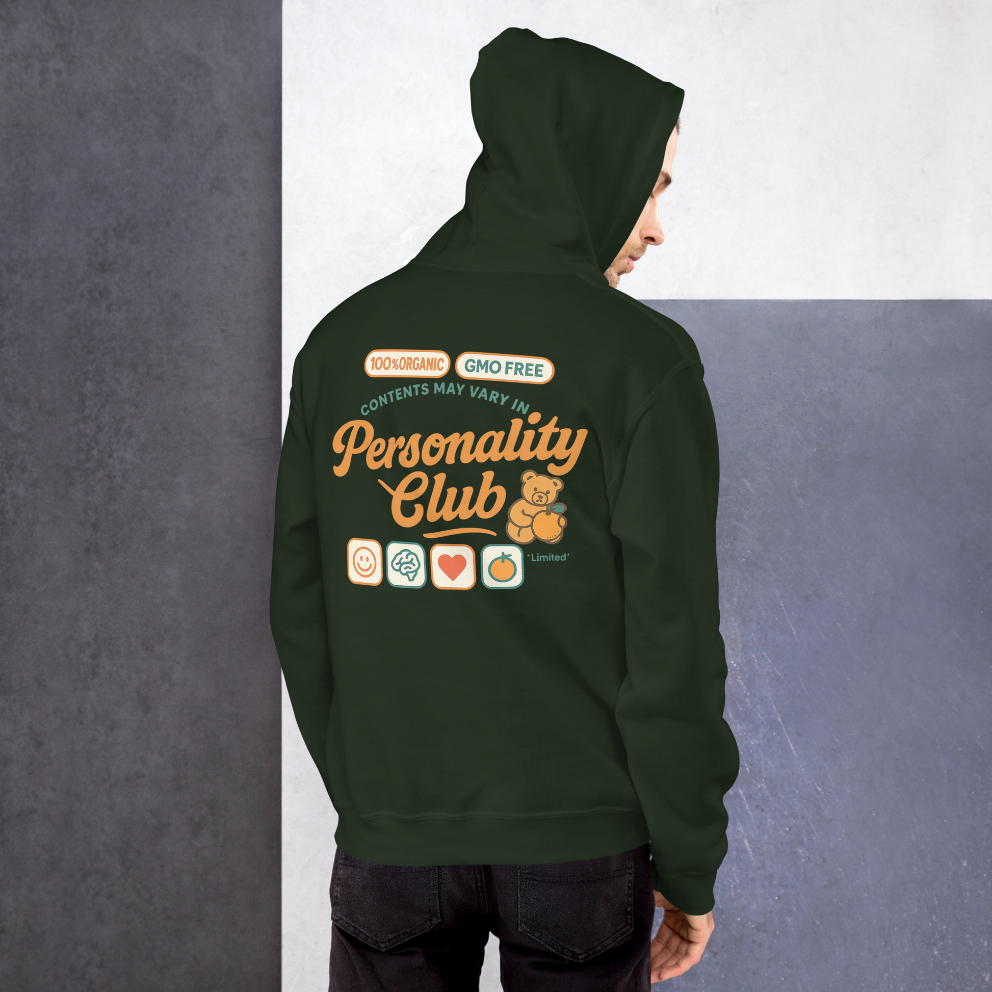 Personality University Bear Hoodie
