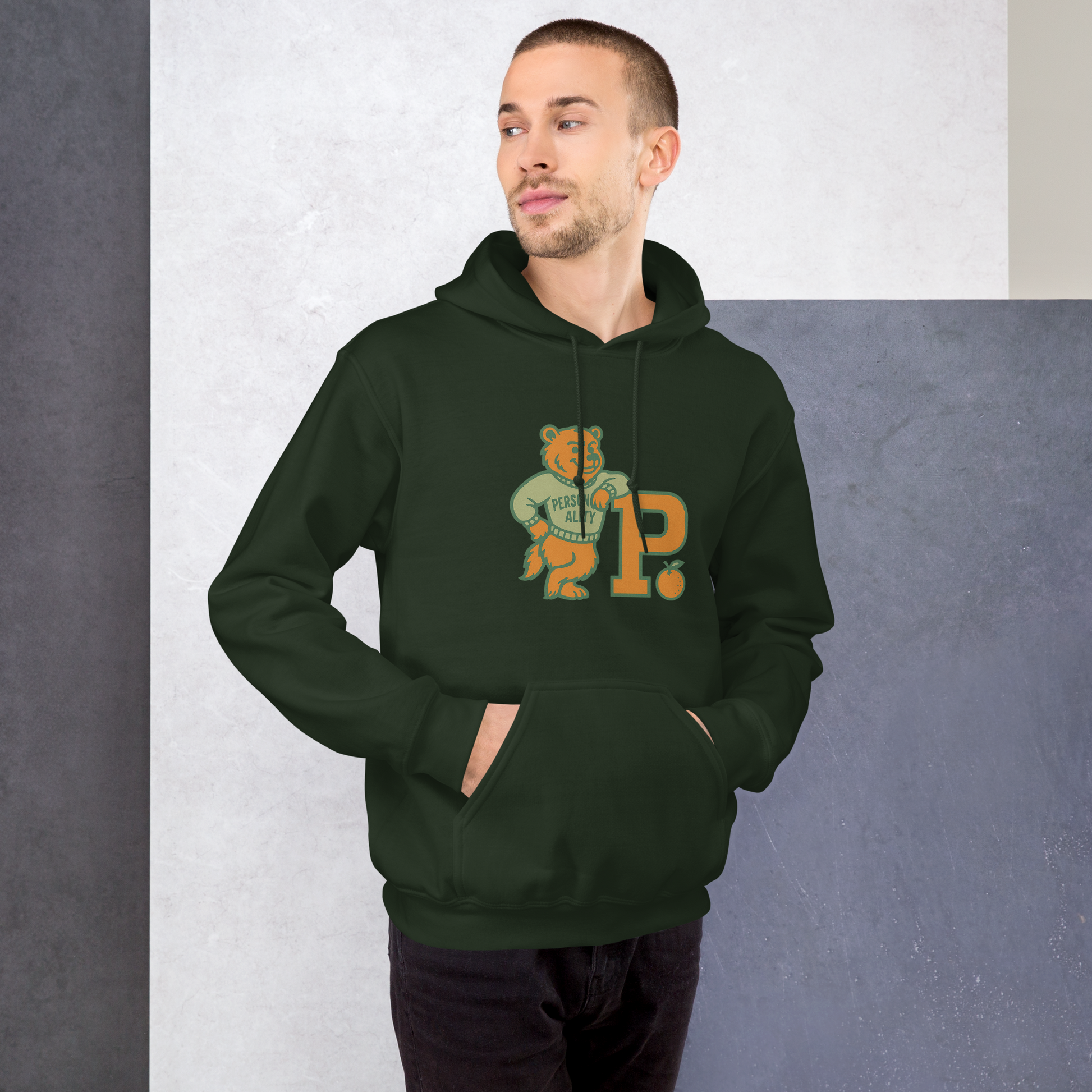 Personality University Bear Hoodie