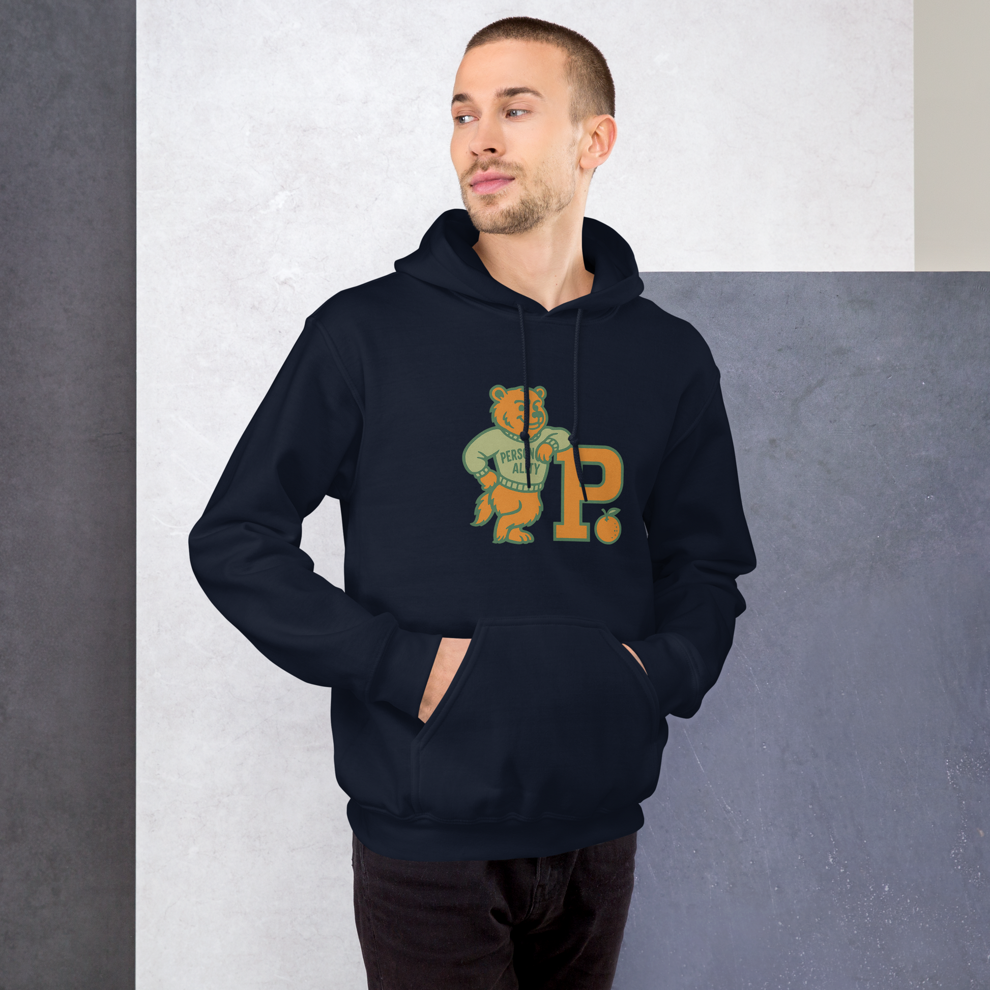 Personality University Bear Hoodie