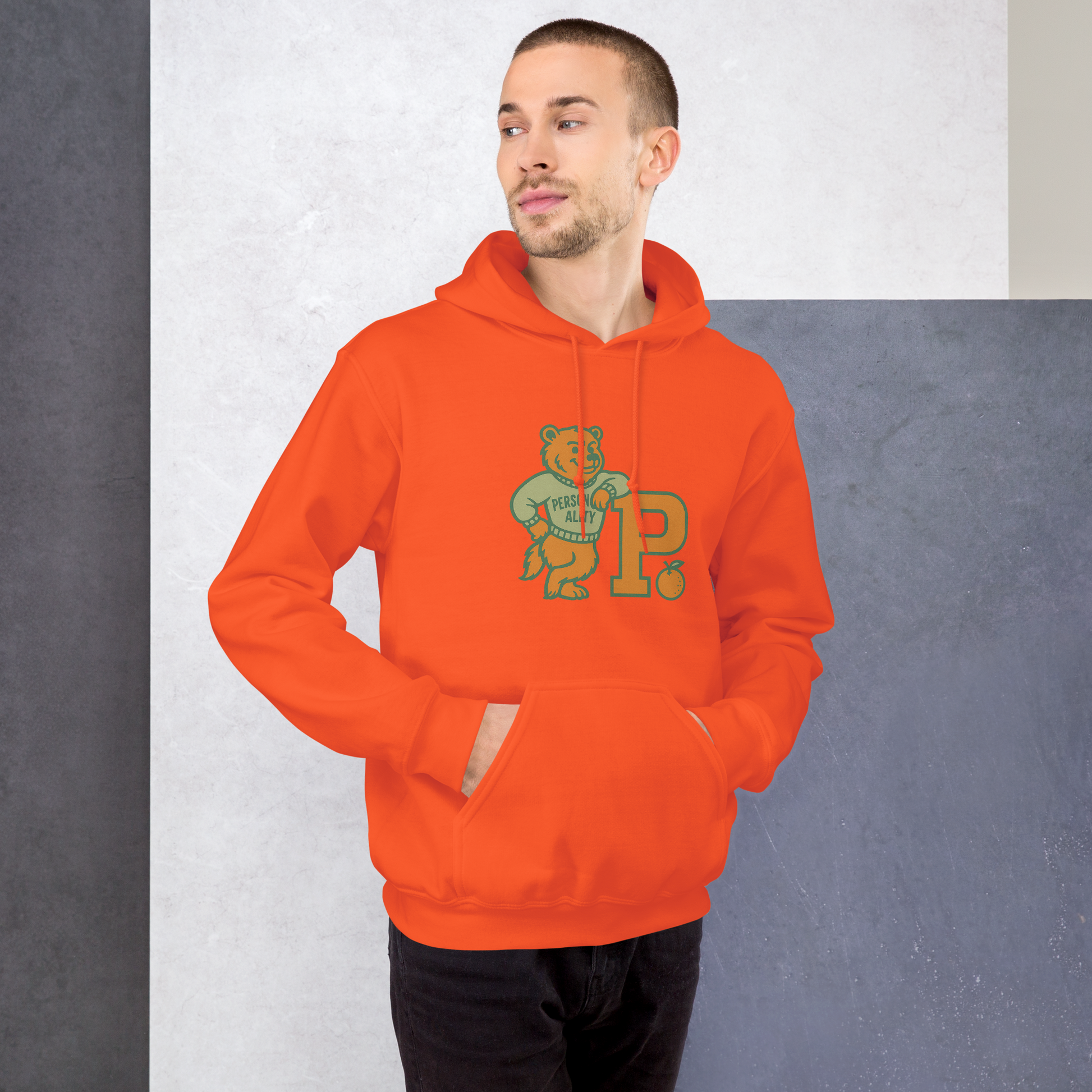 Personality University Bear Hoodie