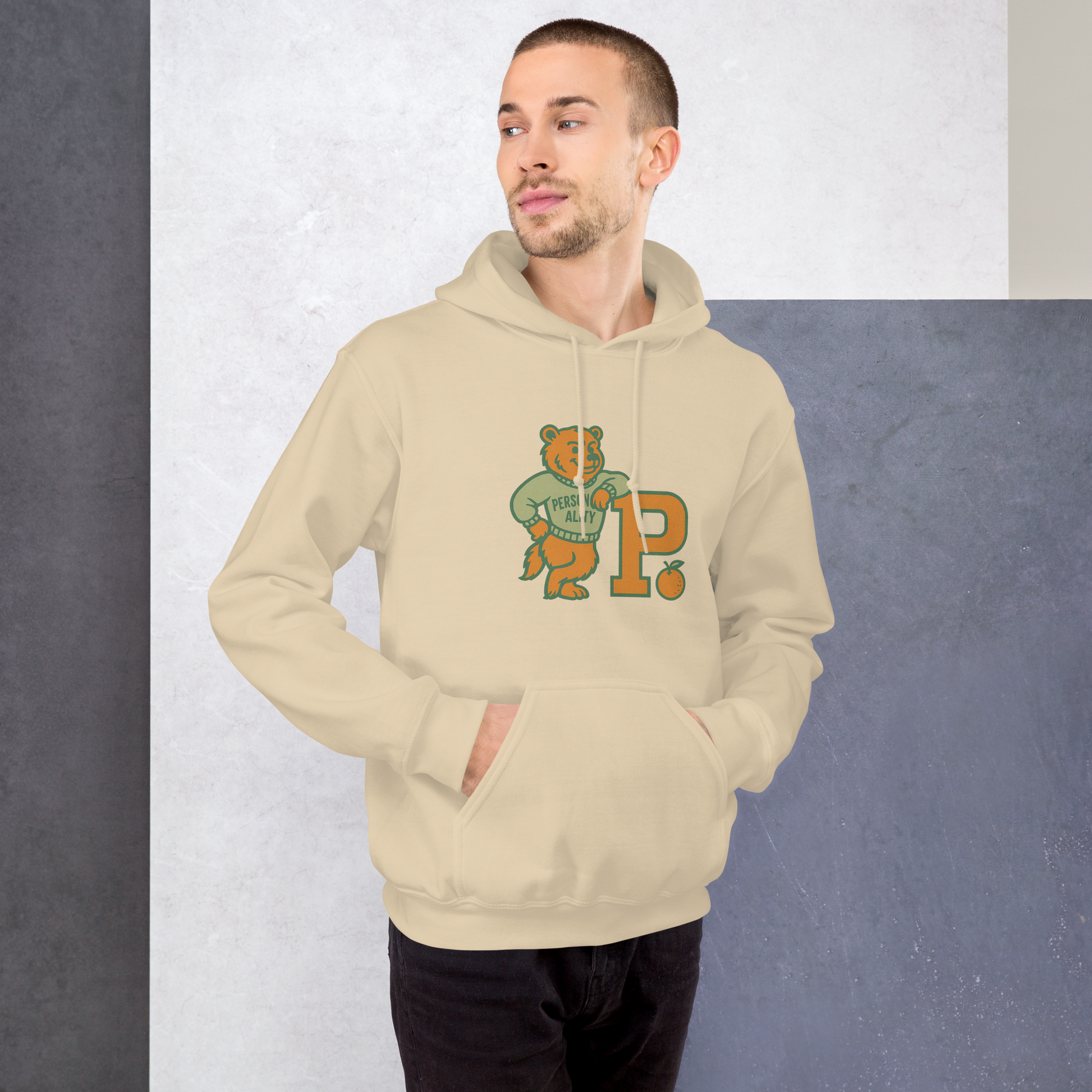 Personality University Bear Hoodie