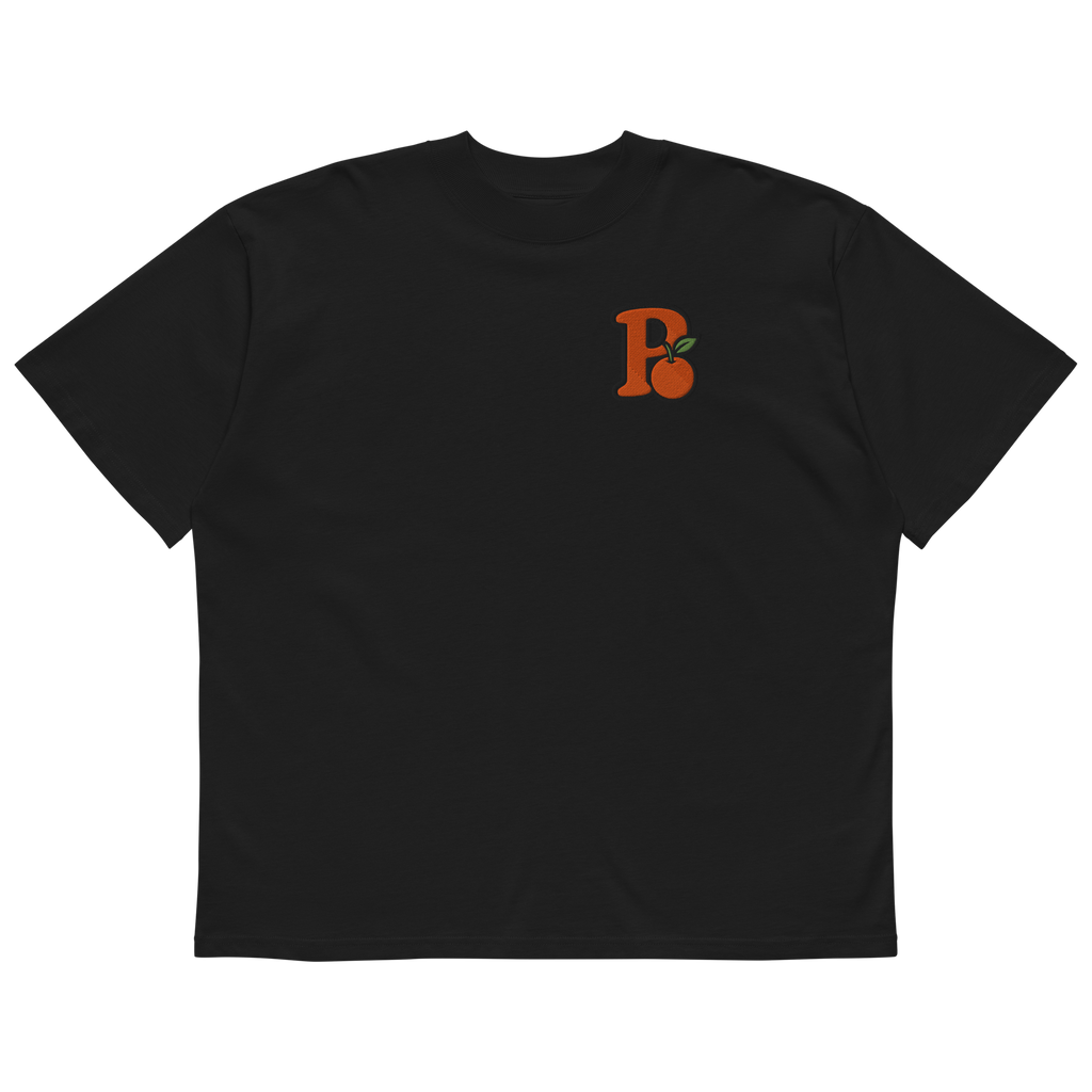 "P" Oversized High Neck Tee