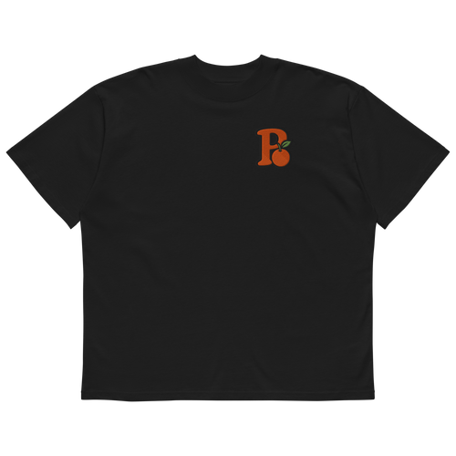 "P" Oversized High Neck Tee
