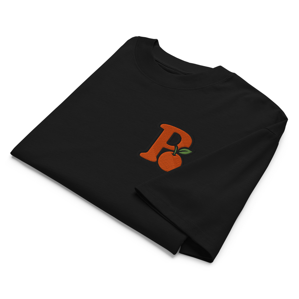 "P" Oversized High Neck Tee