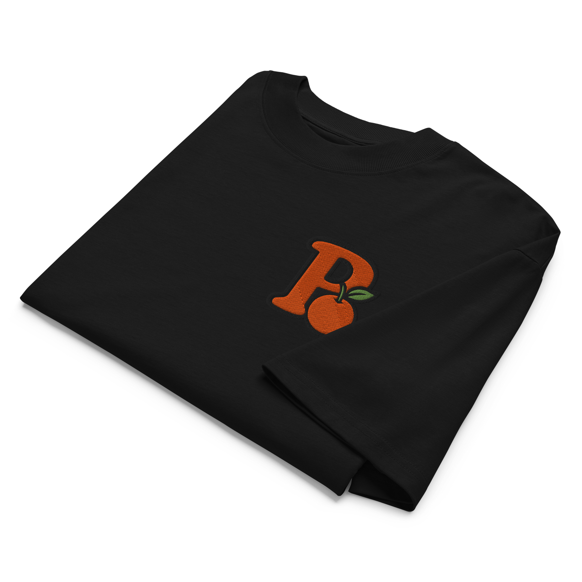 "P" Oversized High Neck Tee