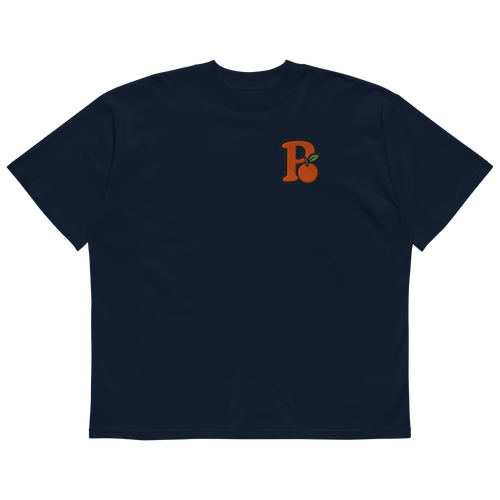 "P" Oversized High Neck Tee