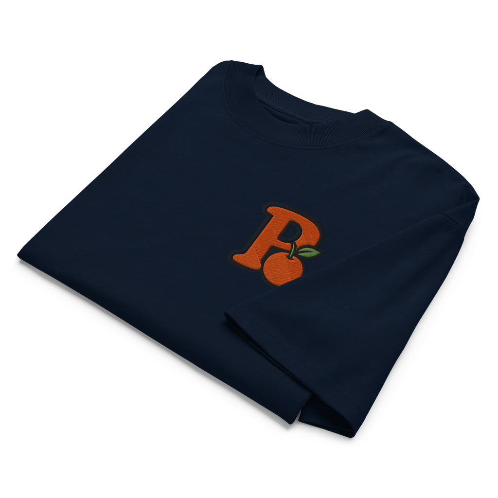 "P" Oversized High Neck Tee