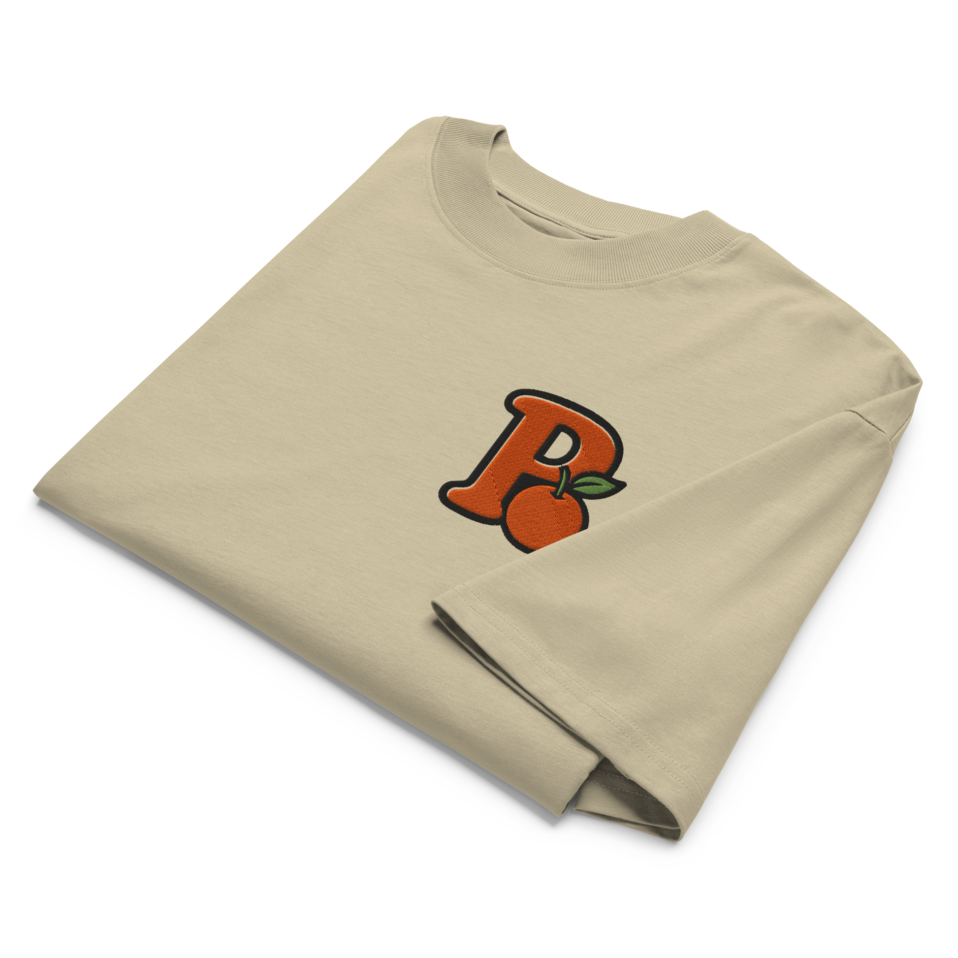 "P" Oversized High Neck Tee