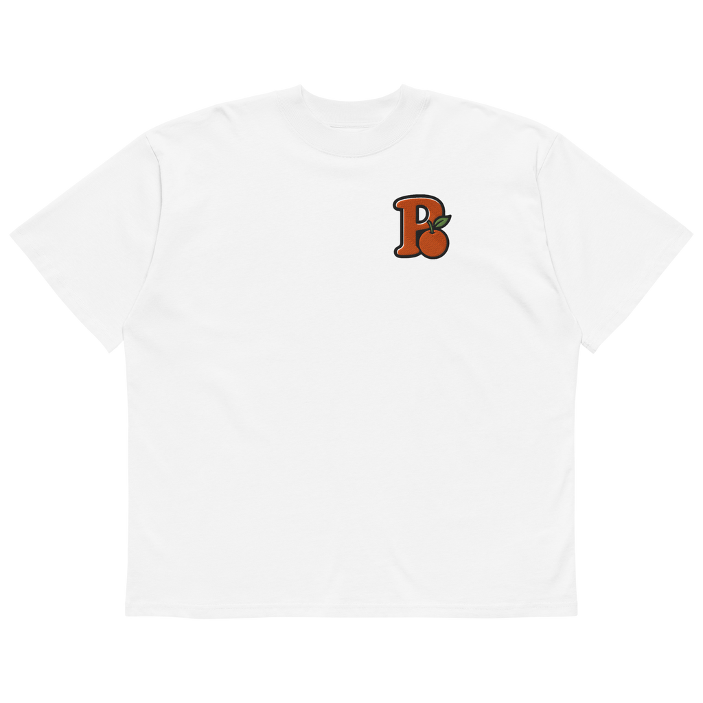 "P" Oversized High Neck Tee