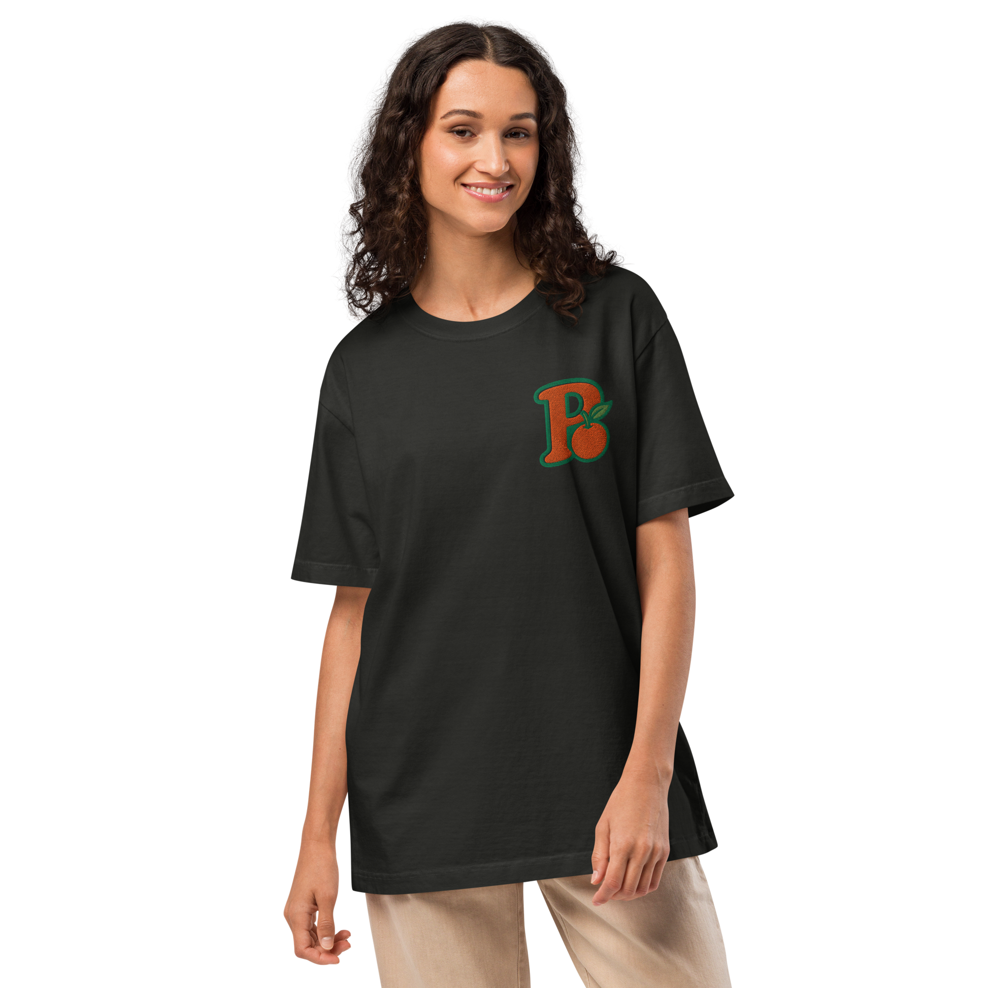 Simple Personality Embroidered Tee