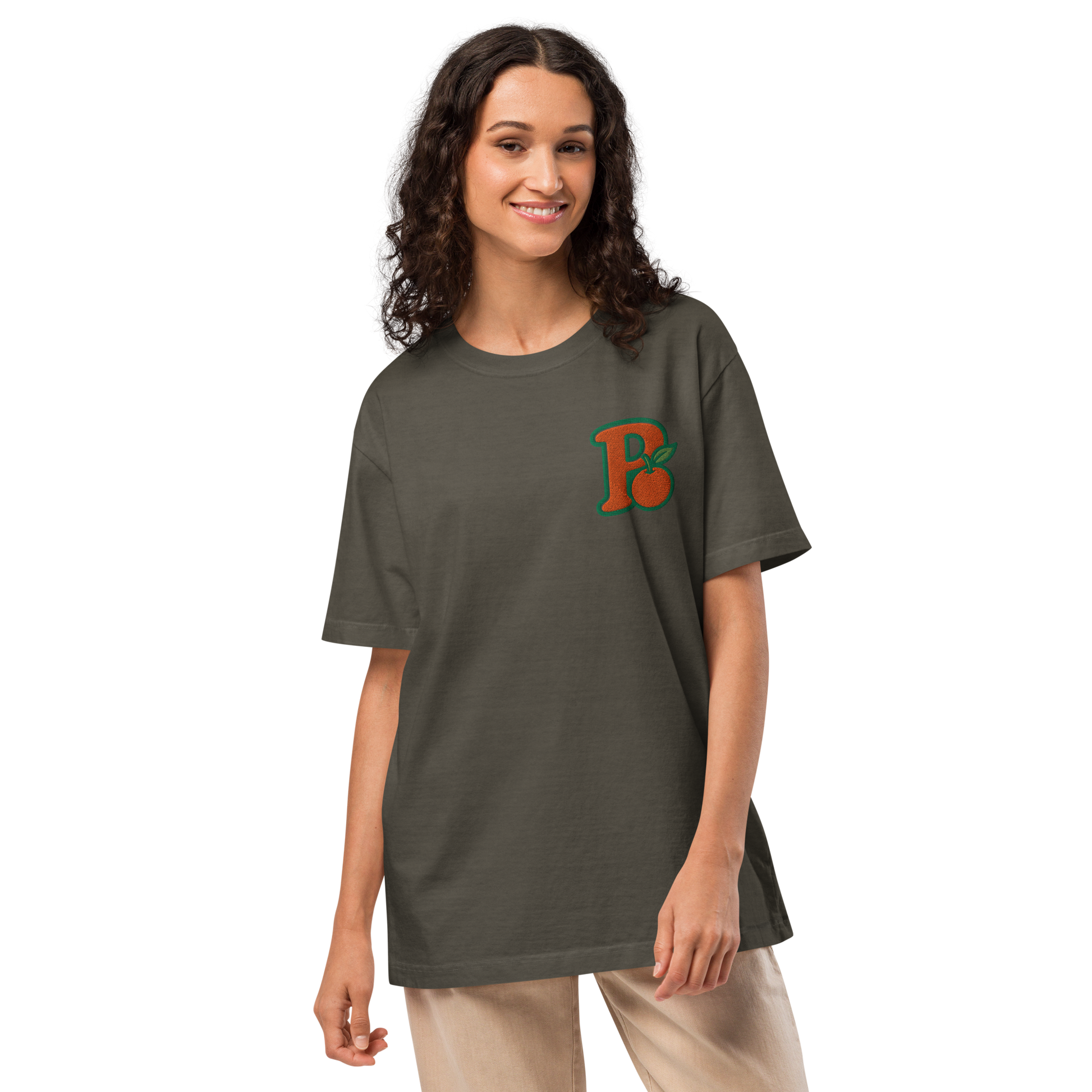Simple Personality Embroidered Tee